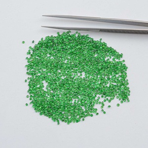 Piedras Preciosas Sueltas Facetadas de Tsavorita Natural de 1.75mm, Corte Redondo, Verde, Piedra de Nacimiento de Tsavorita, para Anillos, Colgantes, Joyería, Manualidades, Regalos de Navidad - Product Image 3