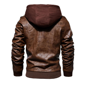 Veste en cuir de motard de qualité supérieure, design personnalisé, couleur au choix, vente en gros, vestes en cuir pour hommes, taille adulte, service OEM, imperméable - Product Image 3
