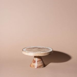Latest <b>White</b> Marble Cake Stand <b>Round</b> Pedestal Tray for Elegant Home Kitchen <b>Table</b> Decor <b>White</b> marble cake - Product Image 3