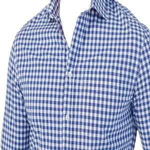 Camisa Formal de Negocios para Hombre, Corte Entallado, Manga Larga, Popelina Teñida con Hilo, 100% Algodón, Transpirable, Moda de Verano, con Botones - Product Image 4