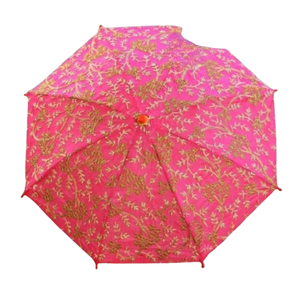 Sombrilla Decorativa de Boda Estilo Rajastaní con Bordado Floral Intenso - Product Image 2