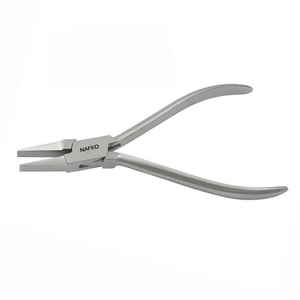 Flat Nose Pliers Smooth Jaws Matt Finish Handle 115mm Stainless Steel OEM Jewelry Making <b>Wire</b> Bending Crimping Fishing <b>Crafting</b> - Product Image 1