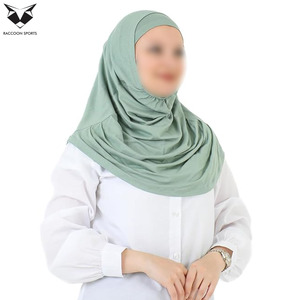 ผ้าคลุมฮิญาบสีเขียวพาสเทลแบบนุ่ม สไตล์มินิมอล น้ำหนักเบา สวมใส่สบาย ระบายอากาศได้ดี สำหรับผู้หญิง ใส่ได้ทุกวัน - Product Image 2