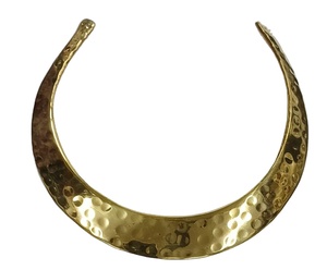 Collier ras du cou pour femme en laiton, motif géométrique ethnique, plaqué bronze antique, fait main, fabriqué en Inde, bijoux NK-16223C - Product Image 1