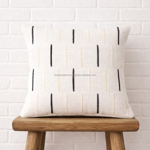 Luxury Bohemian Striped Pattern Pillowslip <b>Sofa</b> Decorative Pillow Covers with Black Tassel Handwoven Pillowsham for Home Decor - Product Image 4