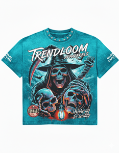 Camiseta de algodón unisex de moda americana con logo personalizado, camiseta holgada de algodón unisex estilo streetwear con logo personalizado - Product Image 2