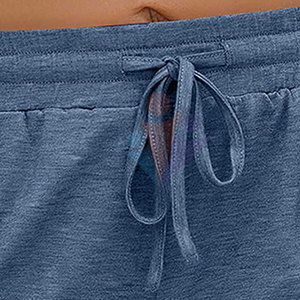 Shorts décontractés pour femmes à usage extérieur, prix de gros, logo personnalisé, cordon de serrage, légers, 100 % coton, séchage rapide, haute qualité - Product Image 3