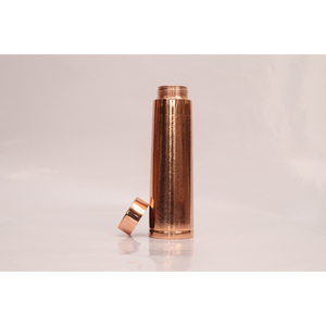 Bouteille d'eau en cuivre authentique, récipient artisanal ayurvédique en cuivre pour la santé et le renforcement immunitaire, bouteille à boire pour le yoga et le bureau - Product Image 6