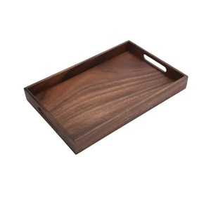 Bandeja Rectangular de Madera Maciza Pulida, Ecológica, Duradera y Moderna de la Mejor Calidad para Servir Té, Comida, Agua, Tazas y Pan - Product Image 5