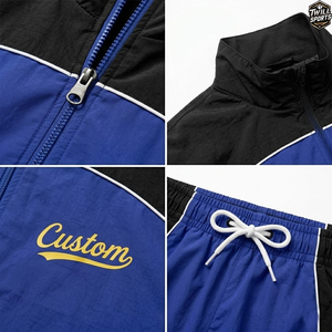 Ensemble coupe-vent réversible personnalisé et respirant avec fermeture éclair, survêtement léger, tenue de sport, course à pied, gym, streetwear - Product Image 5