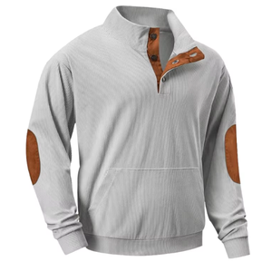 Pull-over en molleton personnalisé à col montant pour homme, tricoté, uni, décontracté, idéal pour l'hiver – Nouvelle collection très demandée - Product Image 3