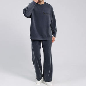 En stock, envío inmediato: Sudadera con capucha y cremallera, estilo streetwear, personalizable, lisa, de peso pesado 280 g/m², con efecto vintage lavado y hombros caídos, para otoño. - Product Image 4