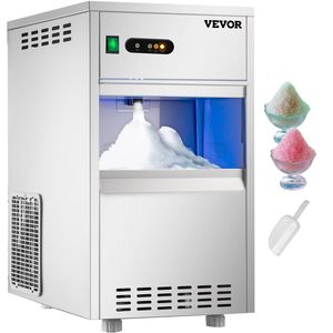 La macchina per il ghiaccio in fiocco indipendente in acciaio inossidabile 110V commerciale approvata per i ristoranti di pesce include il cucchiaio del filtro dell'acqua - Product Image 1