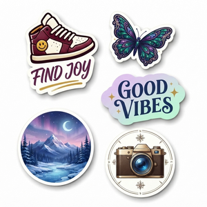 Premium PVC Vinyl <b>Stickers</b> Custom Self Adhesive <b>Waterproof</b> Decals for Retail Packaging Business Advertising and Brand Identity - Product Image 1