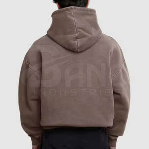 Sudaderas con Capucha de Diseño Popular, Lavado Ácido, 100% Algodón, Tela de Felpa, Tacto Suave, Alta Calidad, Transpirables, Ecológicas, Personalizadas, para Invierno - Product Image 2