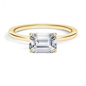 แหวนโซลิแทร์คลาสสิกสมัยใหม่พร้อมดีไซน์ทองคำเหลือง 14K ที่ประณีตและพอดีอย่างสมบูรณ์แบบ - Product Image 1
