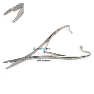 SuperCut Olsen-Hegar Needle Holder – <b>Micro</b>-Serrated Jaws & Integrated Scissors for Precision Surgical - Product Image 3