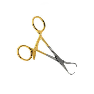Pinces de réduction osseuse manuelles en acier inoxydable de qualité supérieure pour usage hospitalier, haute qualité, 5,5 pouces, pointes courbées et angulées - Product Image 5