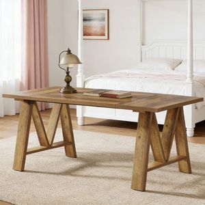 Tavolo da Pranzo in Legno Massello dal Design Moderno con Struttura in Acciaio e Elegante Piano in Ardesia per Appartamenti, Soggiorni, Matrimoni o Uso Alberghiero - Product Image 6