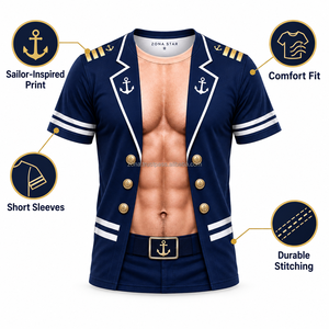 Custom 3D Muscle Print <b>T</b> <b>Shirt</b> Custom Sublimation Camo Mens <b>Funny</b> Fake Abs Tee Quick Dry Polyester Wholesale Party <b>Gym</b> <b>Shirt</b> - Product Image 3