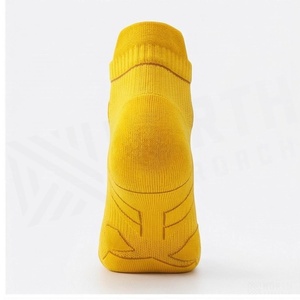 Yellow Ankle <b>Socks</b> <b>Breathable</b> Knitted Running <b>Socks</b> for Adults Solid Color Sport Wear - Product Image 2