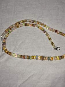 Pulsera de Cadena y Eslabones de Ópalo de Tungsteno Etíope Natural, Estilo Original, Unisex - Product Image 2