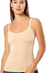 Ladies Fashion Cami Tank Top Spaghetti Strap Cotton Blend Camisole <b>Lightweight</b> Breathable Casual <b>Summer</b> Apparel Wholesale - Product Image 3
