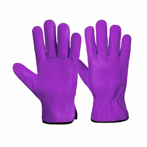 Gants de conduite en cuir de buffle de qualité supérieure, doux et confortables, résistants à l'abrasion, pour le jardinage - Product Image 4