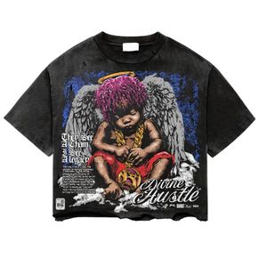 Camisetas Personalizadas con Logotipo para Hombre, 100% Algodón, Talla Grande, Estilo Vintage, Corte Holgado Informal, Estampado Digital con Letras, Impresión DTG - Product Image 2
