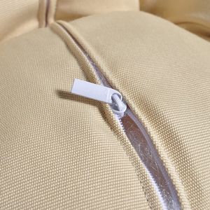 Resistente sedia Papasan da esterno Beige girevole a 360 gradi con comoda struttura per cuscino con comodo Design circolare Lounge Moon - Product Image 4