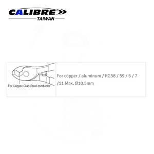 คีมตัดสายเคเบิล TAIWAN CALIBRE CCSC ใช้ได้กับสายโคแอกเชียล ทองแดง และอะลูมิเนียม - Product Image 4