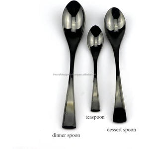 Fournitures pour hôtels, ensemble de couverts noirs, ensemble d'argenterie de style américain laqué, vaisselle, ensemble de couverts décoratifs pour les vacances - Product Image 6