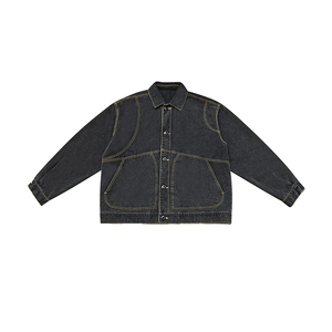Light Wash Denim Jacket Vintage Casual Streetwear Fashion Outerwear - Product Image 5