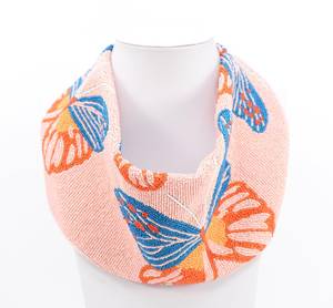 Wholesale Customizable Buddhism Style Cotton Embroidered Handmade Scarf <b>Necklace</b> with Glass Seed <b>Beads</b> and Beaded Tassels - Product Image 6