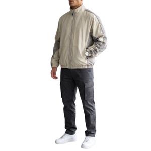 Wholesale Fitness Apparel Supplier Bulk Discount Lightweight Colorblock Windbreaker Pullover <b>Track</b> <b>Jacket</b> Running Wear Tracksuit - Product Image 1