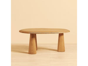 Modern <b>Solid</b> <b>Wood</b> Round Coffee Table Minimalist Nordic Living Room Center Table Oak Finish Low Tea Table Newest furniture 2026 - Product Image 5