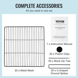 Confezione da 5 Reti Protettive per Piante 15,35 x 15,35 cm, Rete da Giardino per Piante, Fiori e Animali da Esterno - Product Image 5