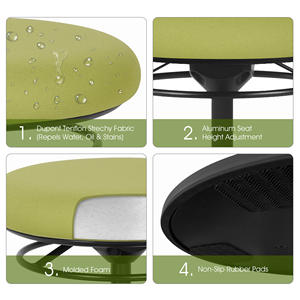 Tabouret pivotant moderne réglable et confortable - Product Image 3