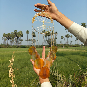 Citrine <b>Tree</b> of Life <b>Crystal</b> Wind Chime for Home Hanging Decor New Year Business Gift Stone Supplier - Product Image 1