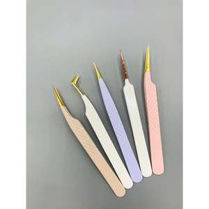 Pinces à cils antidérapantes en acier inoxydable, modèle personnalisé de marque 265 - Product Image 1