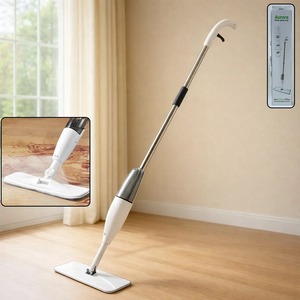 Serpillère pulvérisatrice moderne avec tampons réutilisables offrant un contrôle facile de l'eau, une manipulation légère et un nettoyage efficace pour les foyers occupés - Product Image 4