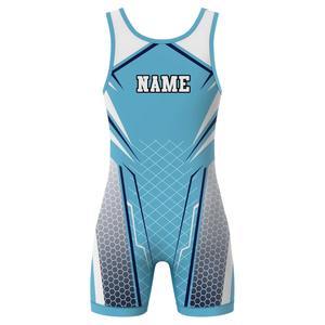 Traje de Lucha Libre de Primera Clase con Impresión Digital por Sublimación en la Parte Delantera, Elástico, de Spandex/Poliéster, Ajustado - Product Image 5