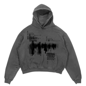 Hoodie surdimensionné de haute qualité à épaules tombantes, coupe courte et carrée, style streetwear gothique, effet délavé soleil et délavé à l'acide, avec impression DTG personnalisée - Product Image 3