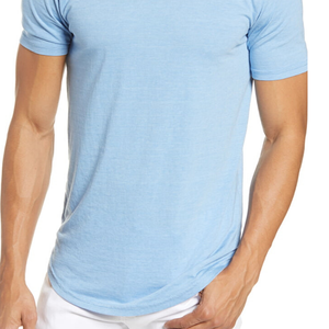 Camisetas elegantes para hombre, de algodón, tela suave y transpirable, manga corta, perfectas para uso casual, entrenamientos en el gimnasio, salidas de verano. - Product Image 6