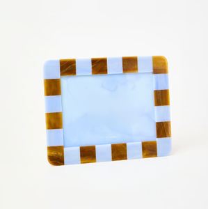 FAIZA CRAFT Artisan-Crafted Marble Effect Resin Photo <b>Frame</b> <b>with</b> UV Printing Wall <b>Mount</b> Horizontal Orientation - Product Image 6