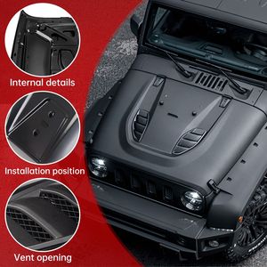 Capó con Ventilación para Disipación de Calor para Jeep Wrangler JK JKU 2007-2017 y Edición 10.º Aniversario, Capós de Repuesto Metálicos para Motor - Product Image 4