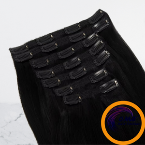 Clip-In High Temperature Fiber Synthetic Hair <b>Extensions</b> <b>for</b> Women All Color Styling - Product Image 5