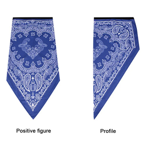 Cotton <b>Bandanas</b> Square Multicolor Paisley Print Silk Screen Printed Custom <b>Design</b> Headwear Scarf for Four Seasons Use - Product Image 3