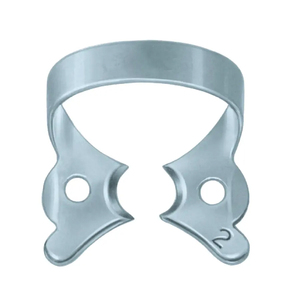 Rubber Dam <b>Clamp</b> No2 Stainless Steel Reusable Manual Molar Deep Buccal Cavity Wide Flange Dental Endodontic Tool BBI CE - Product Image 2