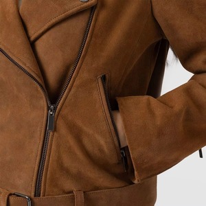 Wholesale Ladies Faux <b>Suede</b> <b>Jacket</b> Trendy Fashion Leather Look Coat Custom Outerwear Manufacturer - Product Image 6